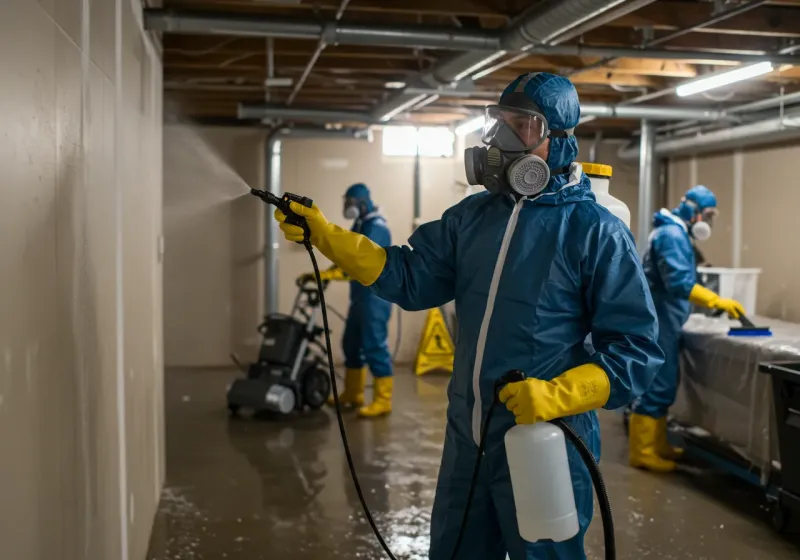 Basement Sanitization and Antimicrobial Treatment process in Nellysford, VA