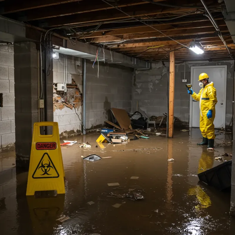 Flooded Basement Electrical Hazard in Nellysford, VA Property